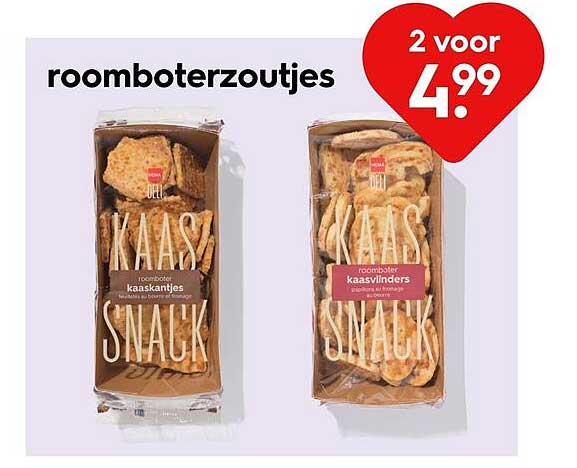 roomboterzoutjes 2 voor 4.99