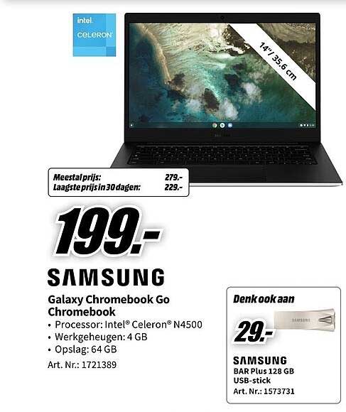 SAMSUNG Galaxy Chromebook Go Chromebook