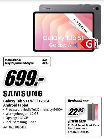 Samsung Galaxy Tab S11 WiFi 128 GB Android tablet