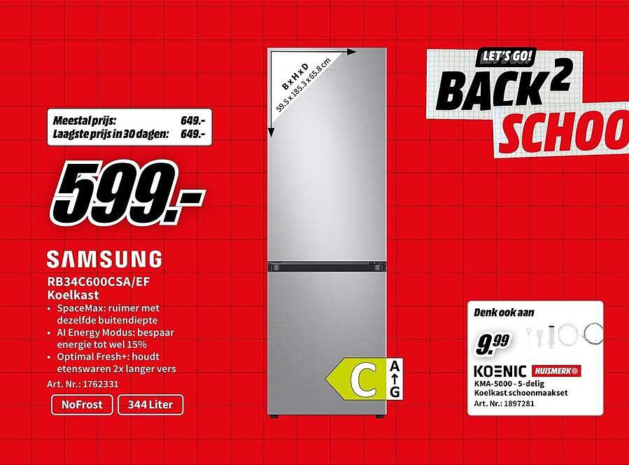 SAMSUNG RB34C600CSA/EF Koelkast