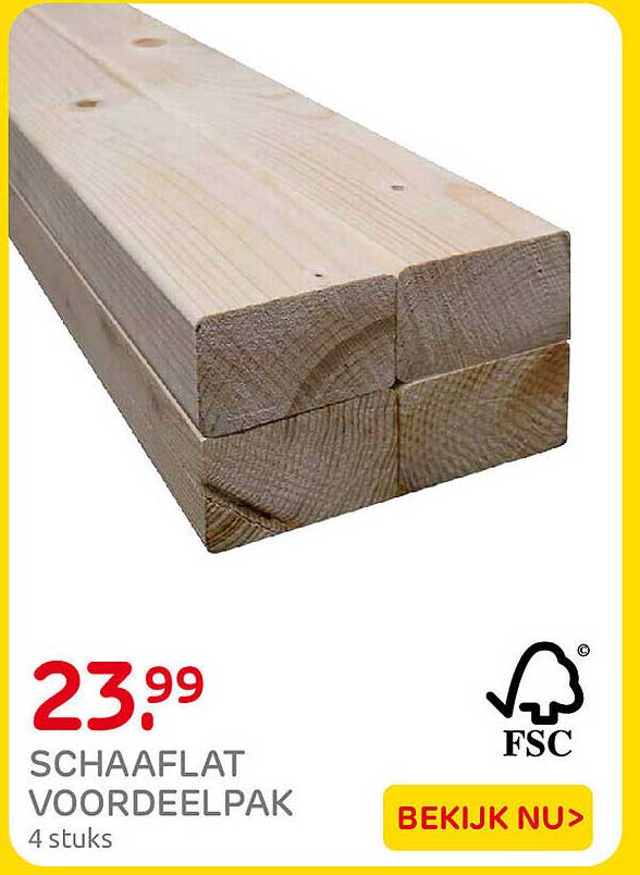 SCHAAFLAT VOORDEELPAK 4 stuks