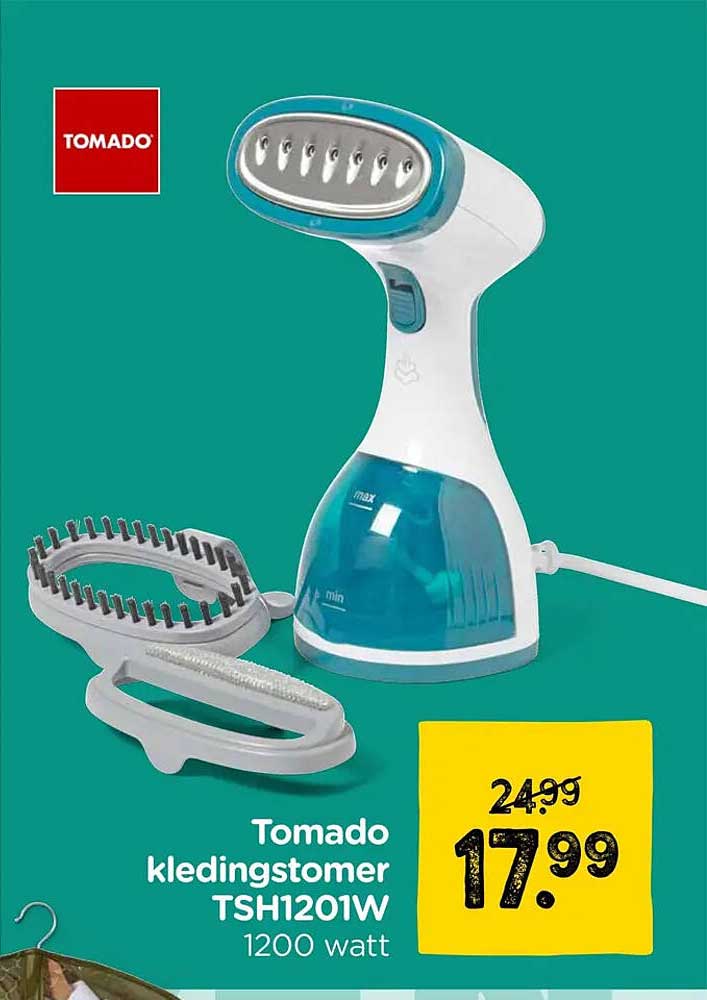 Tomado kledingstomer TSH1201W 1200 watt