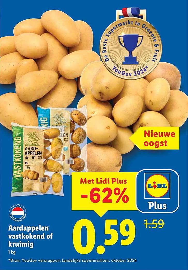 Aardappelen vastkokend of kruimig 1 kg