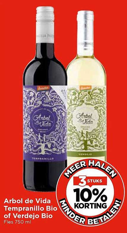 Arbol de Vida Tempranillo Bio of Verdejo Bio Fles 750 ml