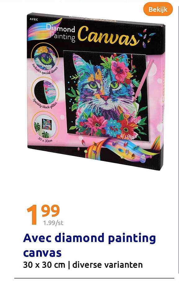 Avec diamond painting canvas