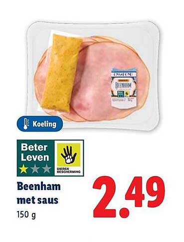 Beenham met saus 150 g