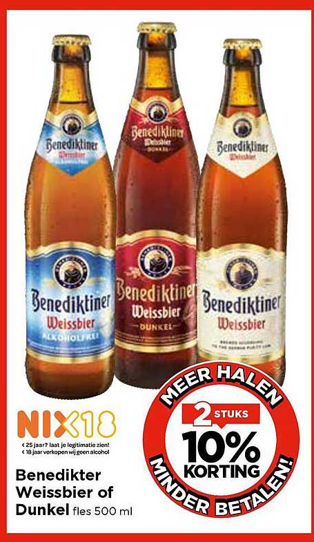 Benedikter Weissbier of Dunkel fles 500 ml