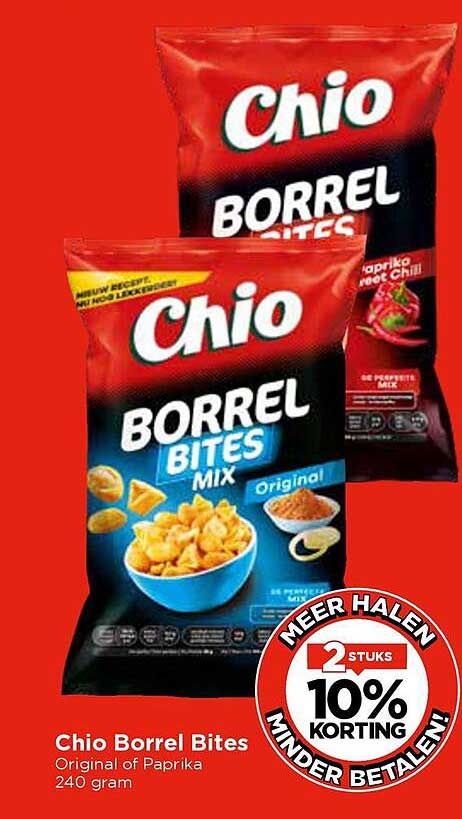 Chio Borrel Bites - 2 stuks 10% korting