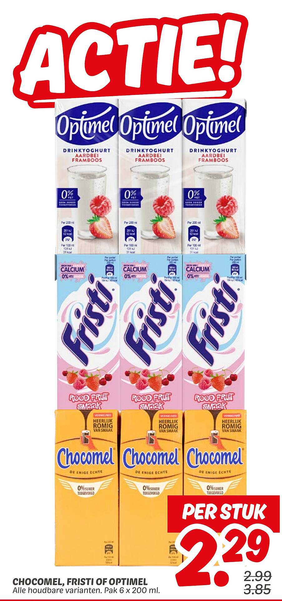 CHOCOBEL, FRISTI OF OPTIMEL