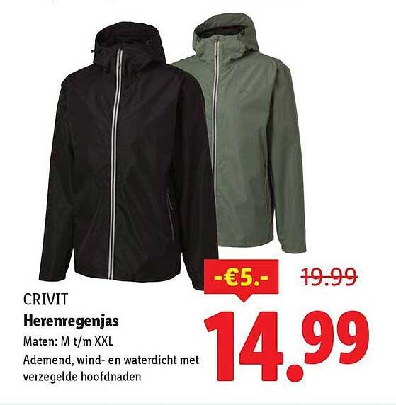 CRIVIT Herenregenjas