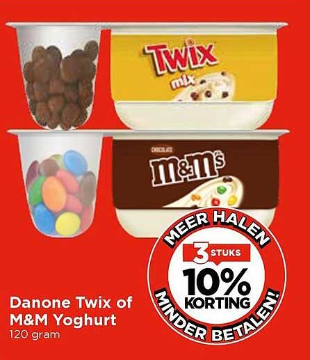 Danone Twix of M&M Yoghurt 120 gram