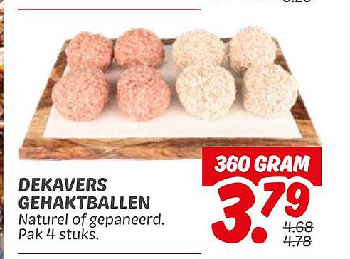 DEKAVERS GEHAKTBALLEN