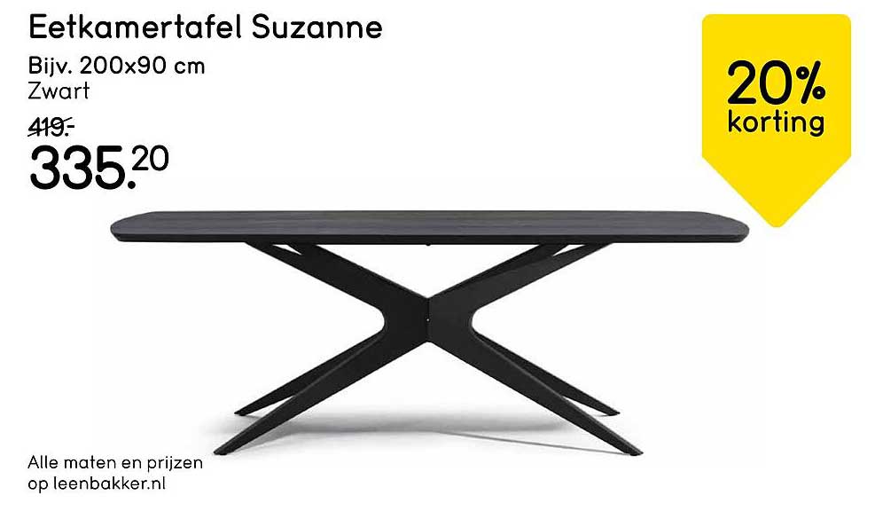 Eetkamertafel Suzanne