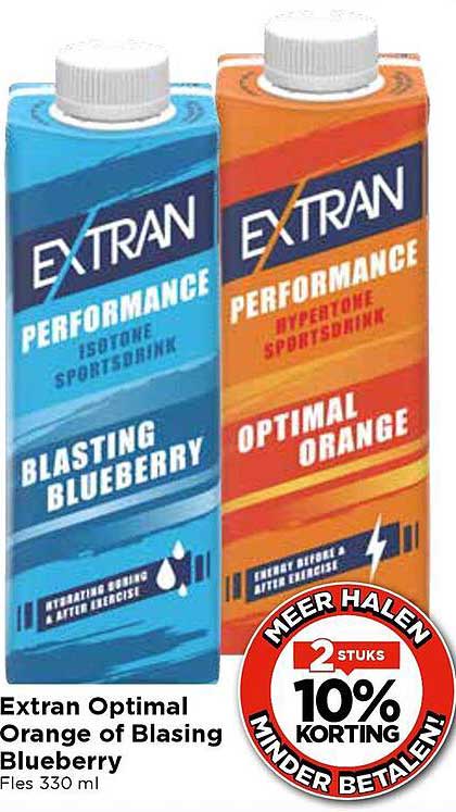 Extran Optimal Orange of Blasing Blueberry Fles 330 ml