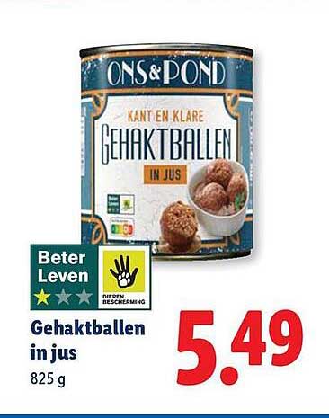Gehaktballen in jus