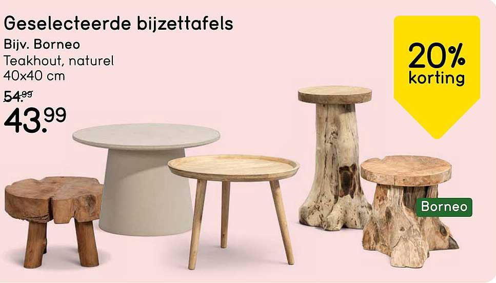 Geselecteerde bijzettafels