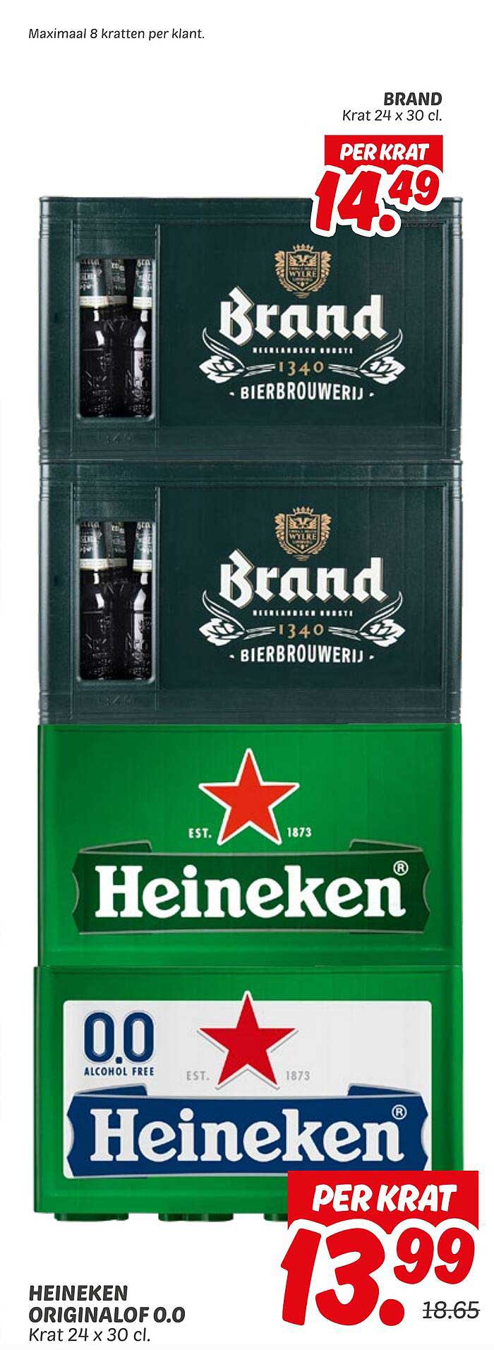 HEINEKEN ORIGINAL OF 0.0 Krat 24 x 30 cl.