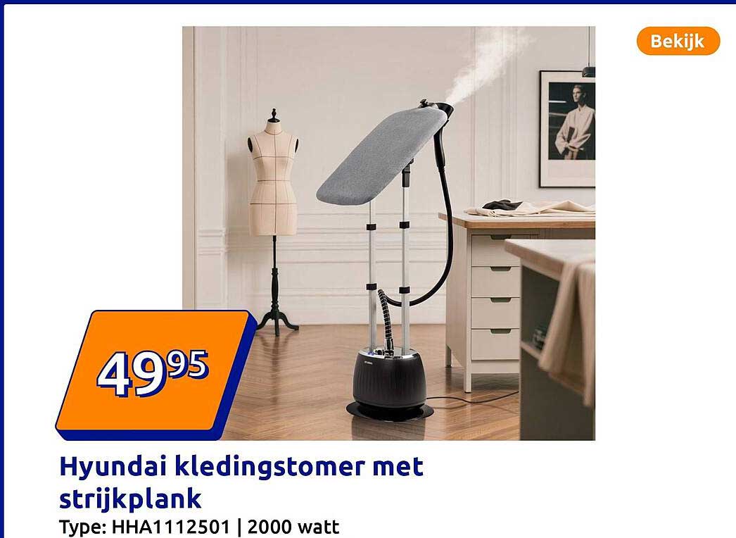 Hyundai kledingstomer met strijkplank
