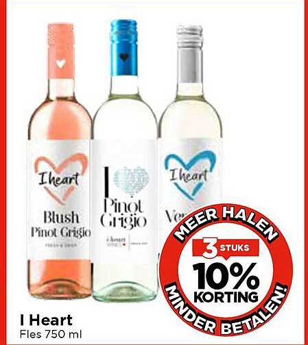 I Heart Fles 750 ml