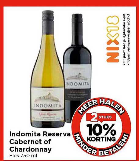 Indomita Reserva Cabernet of Chardonnay Fles 750 ml