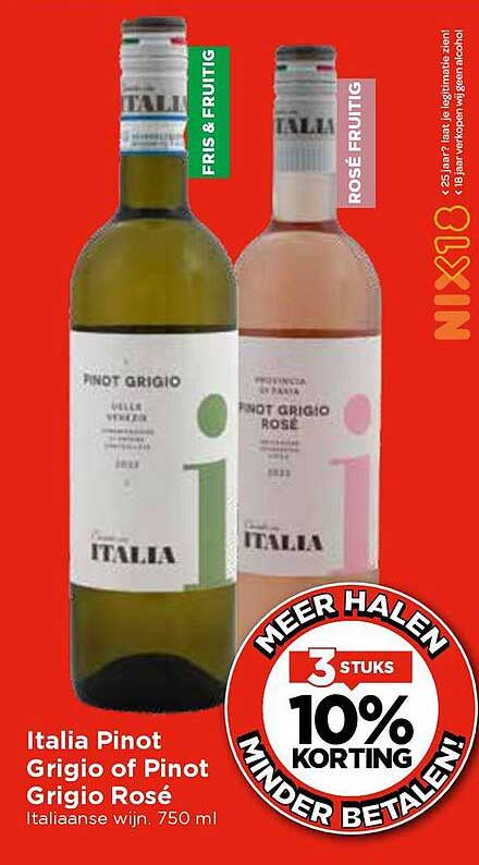 Italia Pinot Grigio of Pinot Grigio Rosé