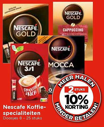 Nescafe Koffie-specialiteiten Doosjes 8 - 25 stuks