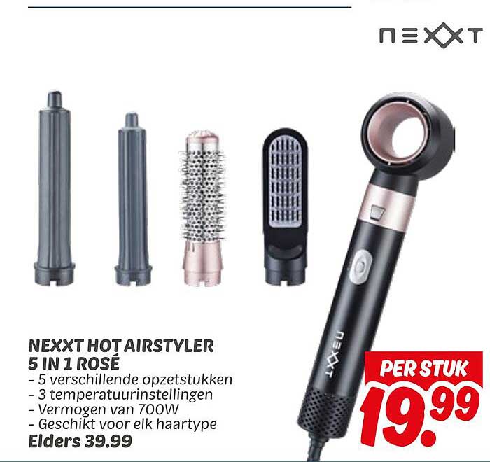 NEXXT HOT AIRSTYLER 5 IN 1 ROSÉ
