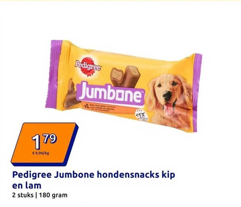 Pedigree Jumbone hondensnacks kip en lam
