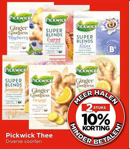 Pickwick Thee - Diverse soorten