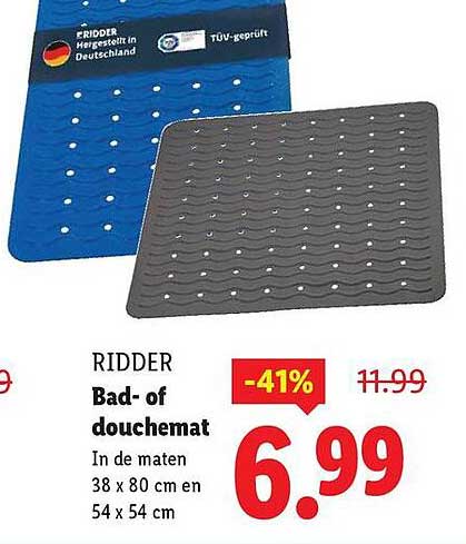 RIDDER Bad- of douchemats