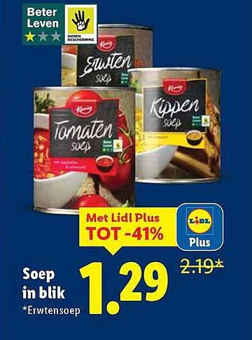 Soep in blik