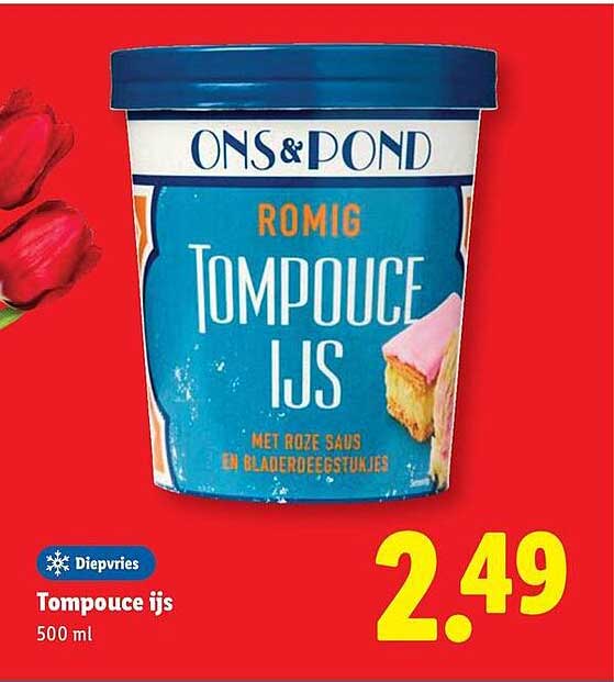 Tompouce ijs 500 ml