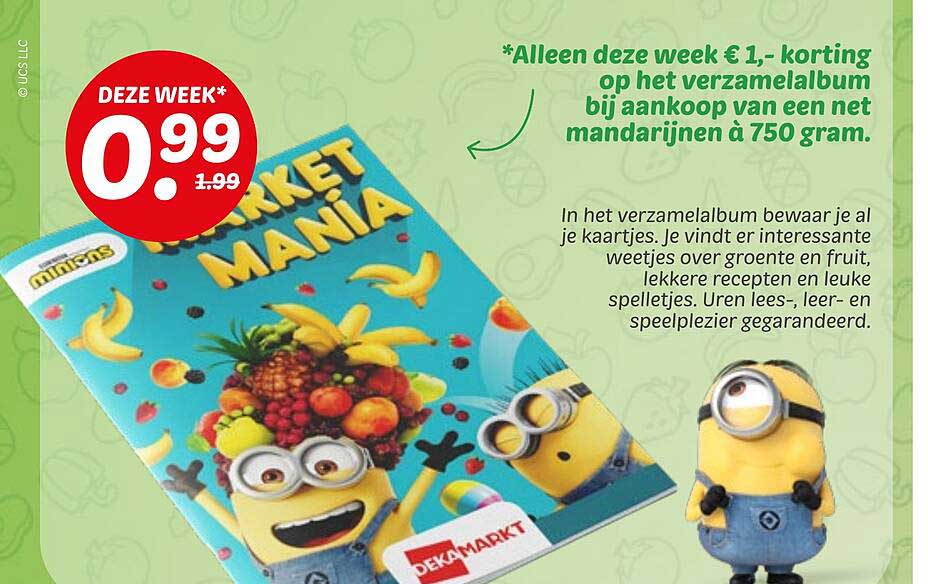 Verzamelalbum bij aankoop van een net mandarijnen à 750 gram