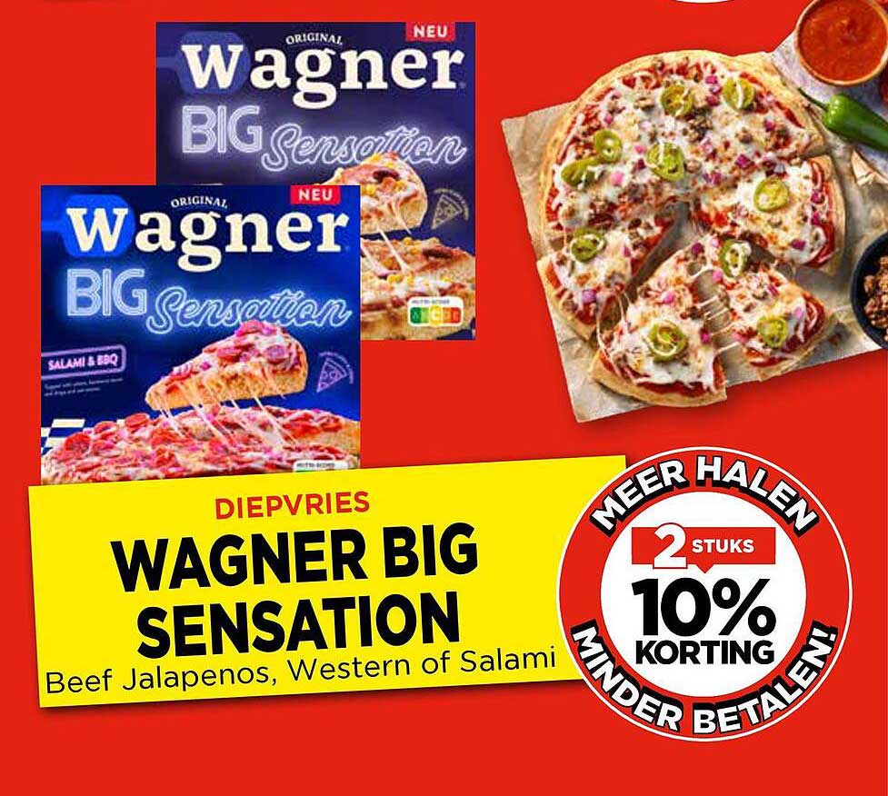 Wagner BIG SENSATION Beef Jalapenos, Western of Salami
