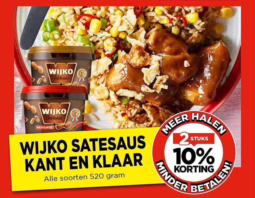WIJKO SATESAUS KANT EN KLAAR