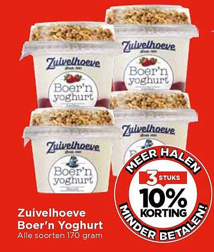 Zuivelhoeve Boer'n Yoghurt - Alle soorten 170 gram
