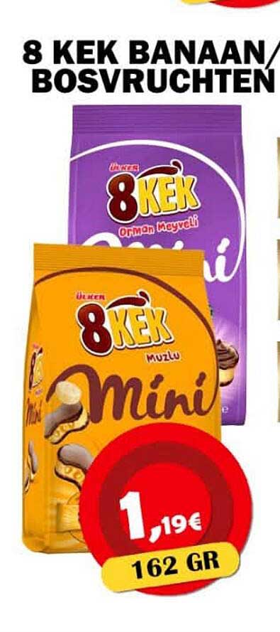 8 KEK BANAAN/BOSVRUCHTEN