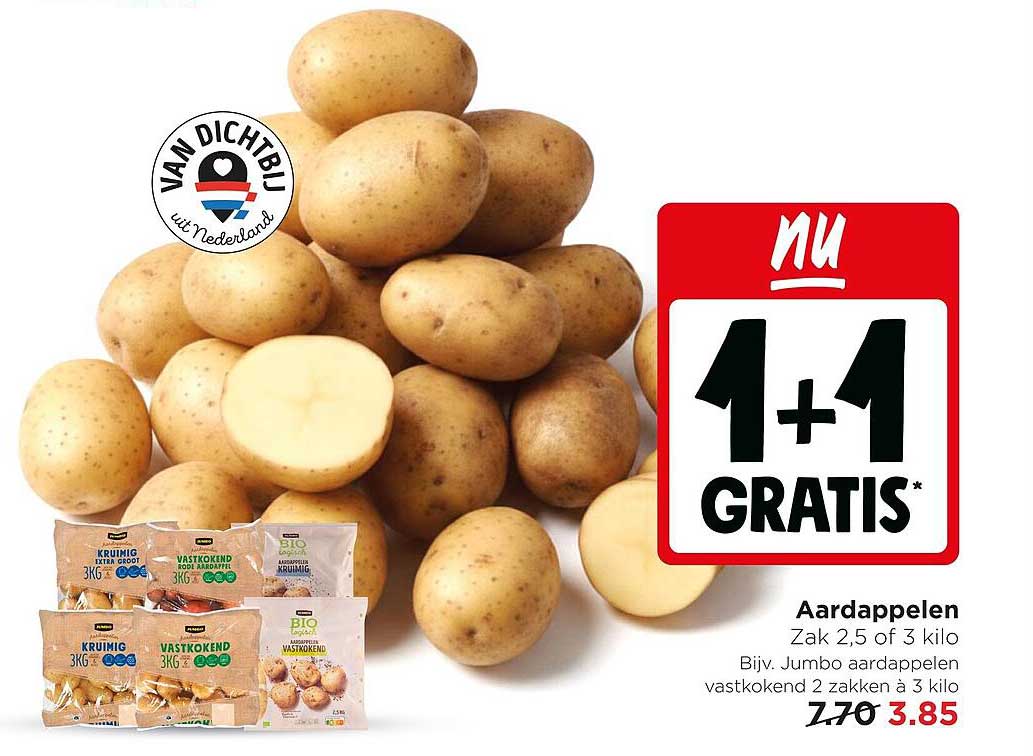 Aardappelen 1+1 gratis