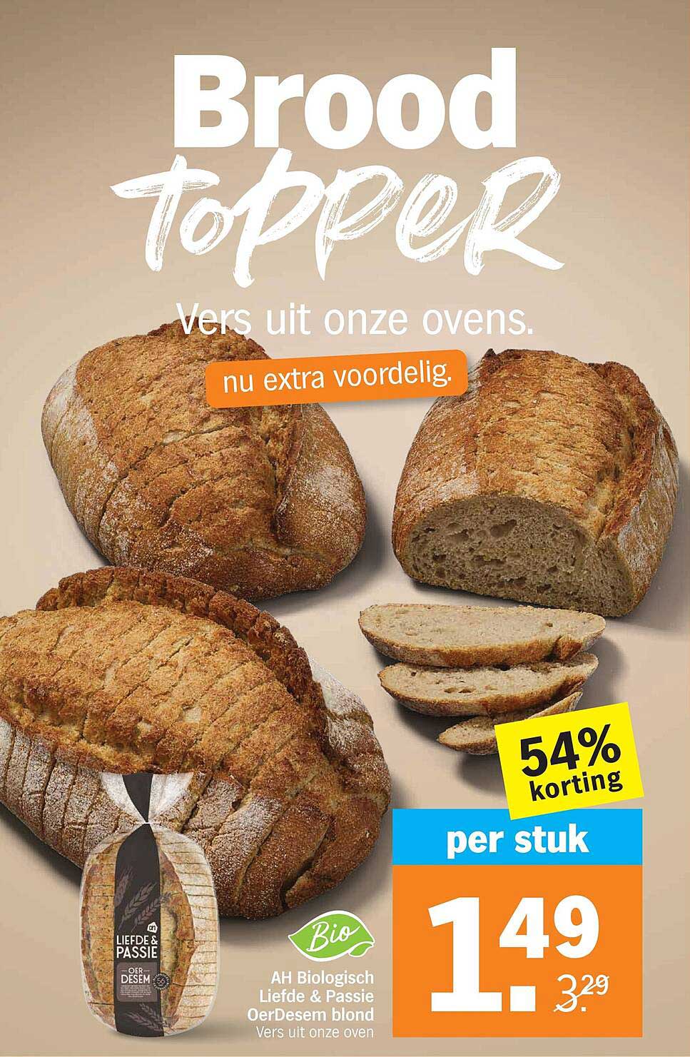 AH Biologisch Liefde & Passie OerDesem blond Vers uit onze oven