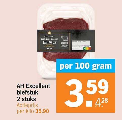 AH Excellent biefstuk 2 stuks
