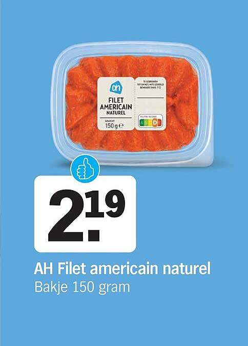 AH Filet americain naturel Bakje 150 gram