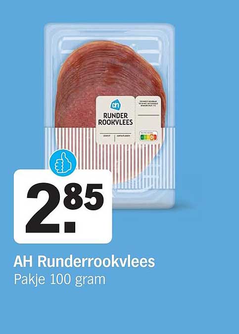 AH Runderrookvlees Pakje 100 gram