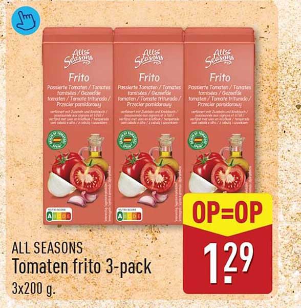 ALL SEASONS Tomaten frito 3-pack