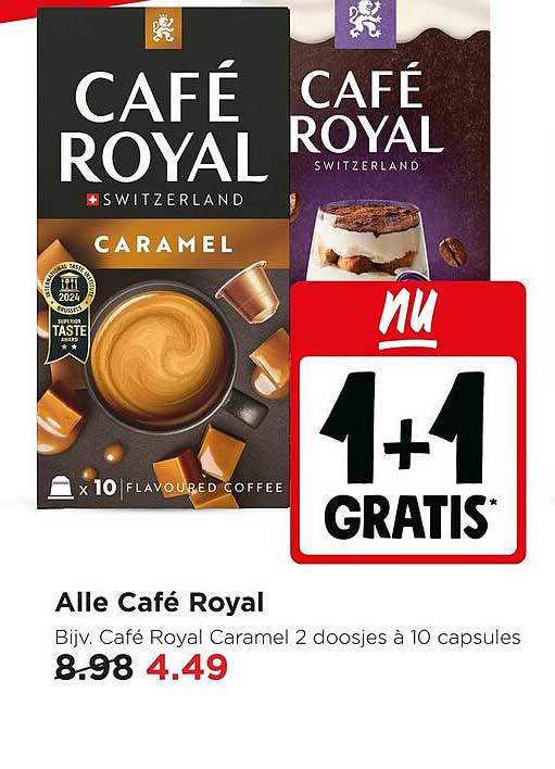 Alle Café Royal 1+1 gratis