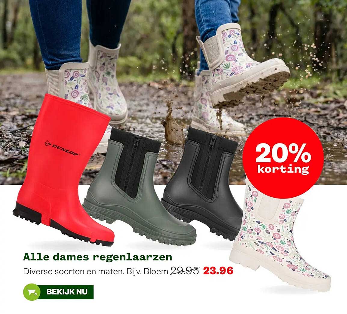 Alle dames regenlaarzen