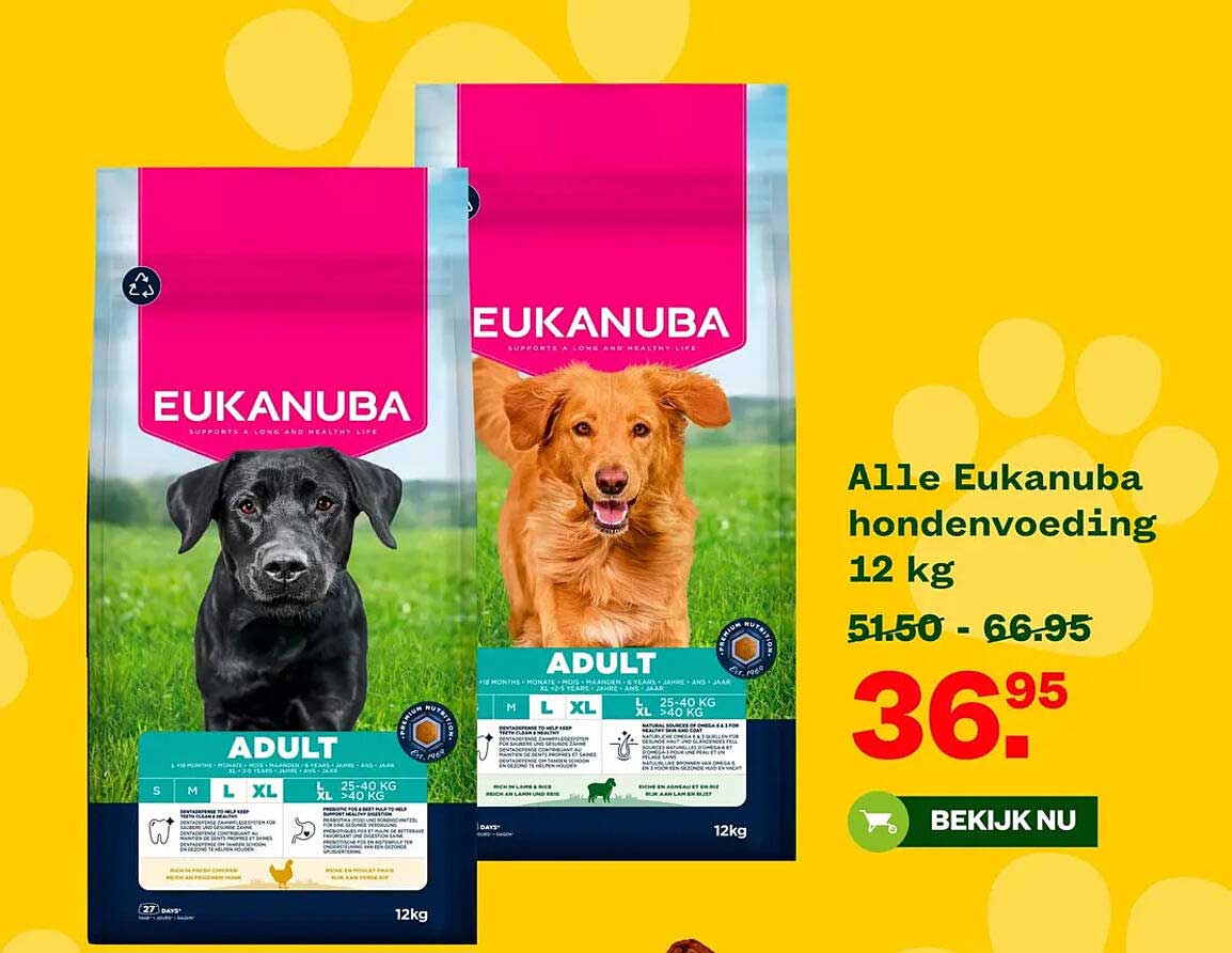 Alle Eukanuba hondenvoeding 12 kg