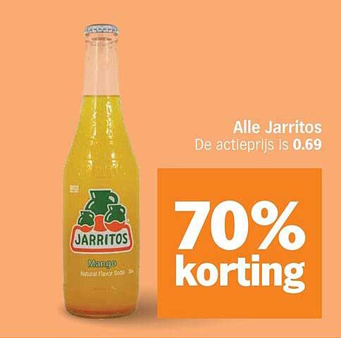Alle Jarritos 70% korting