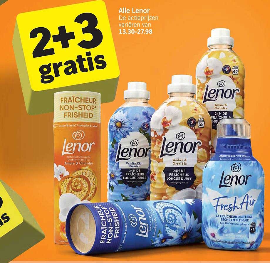 Alle Lenor 2+3 gratis