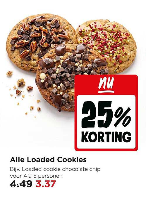 Alle Loaded Cookies 25% korting