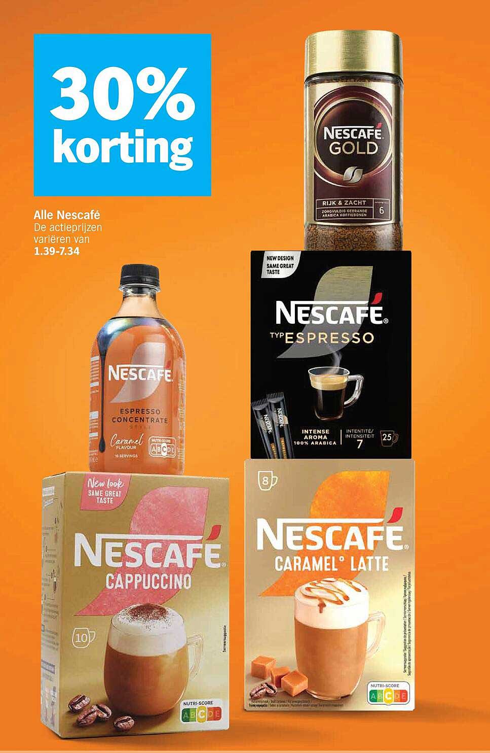 Alle Nescafé 30% korting